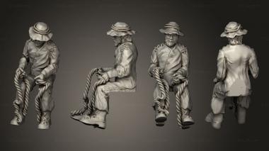 Military figurines driver 01 3d model