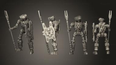 Military figurines DROID 02 3d model