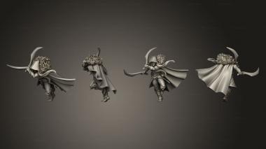 Military figurines Drow Fighter ver 1 3d model