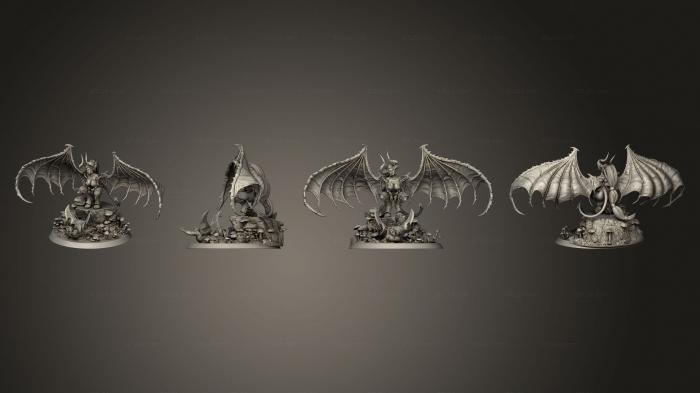 Military figurines (Drow Greater Demonic Valkyrie, STKW_5378) 3D models for cnc