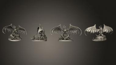 Military figurines Drow Greater Demonic Valkyrie 3d model