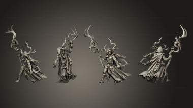 Military figurines Druid ver 1 3d model