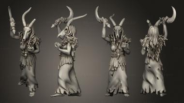 Military figurines Druids 2 3d model
