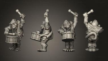Military figurines Drum Monkey v 2 3d model