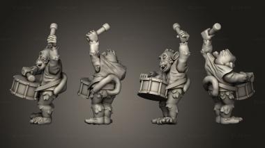 Military figurines Drum Monkey 3d model