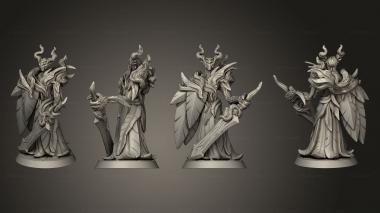 Military figurines dryad knight of grimm woodeldar 3d model