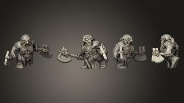 Military figurines Dual Weapons 3d model