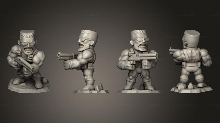 Military figurines (Duke Nukem, STKW_5412) 3D models for cnc