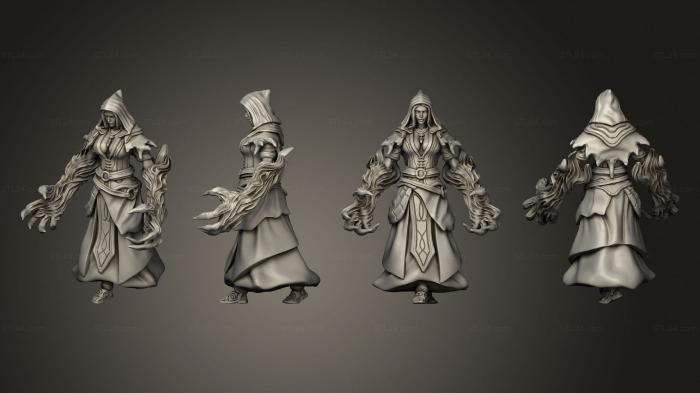 Military figurines (Dungeon Arcane Sorceress Magic Claws, STKW_5438) 3D models for cnc