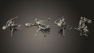 Military figurines Dungeon Fire Genasi Adventurer Ball 3d model