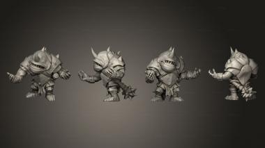Military figurines Dungeon Guardian Challenging Large 3d model