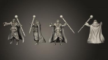 Military figurines Dungeon Wizard Adventurer 3d model