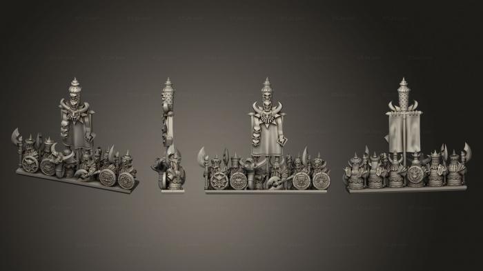 Military figurines (dwarf  01, STKW_5460) 3D models for cnc