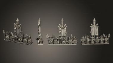 Military figurines dwarf  01 3d model
