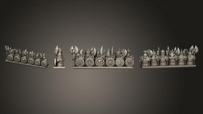 Military figurines (dwarf  02, STKW_5461) 3D models for cnc