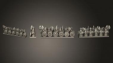 Military figurines dwarf  02 3d model