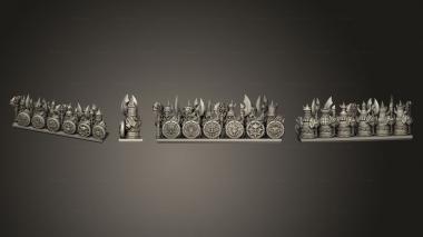 Military figurines dwarf  03 3d model