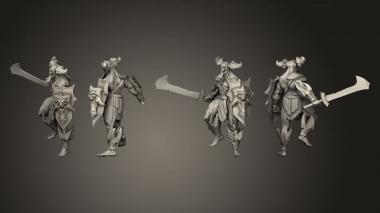 Military figurines Dwarf 75 DEMON MALE FIGURE 3d model