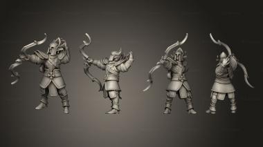 Military figurines Dwarf Archer 2 3d model