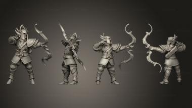Military figurines Dwarf Archer 3 3d model