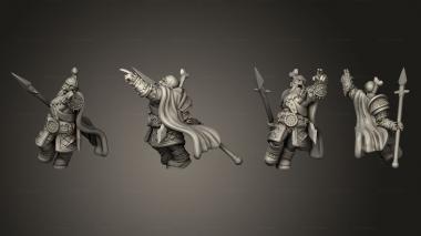 Military figurines Dwarf Army Spear 3d model
