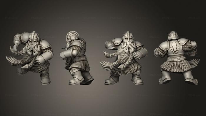 Military figurines (Dwarf Blitzer 2, STKW_5493) 3D models for cnc