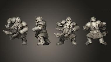Military figurines Dwarf Blitzer 2 3d model