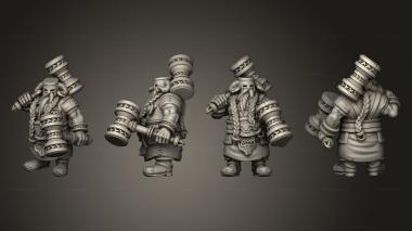 Military figurines Dwarf Bone Breaker 04 3d model