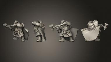 Military figurines Dwarf Cleric Pose 2 1 3d model