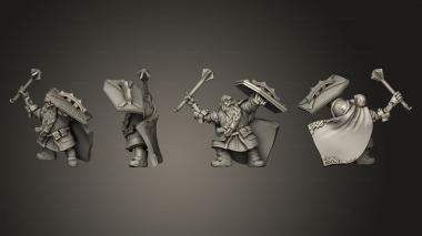 Military figurines Dwarf Cleric Pose 2 3d model