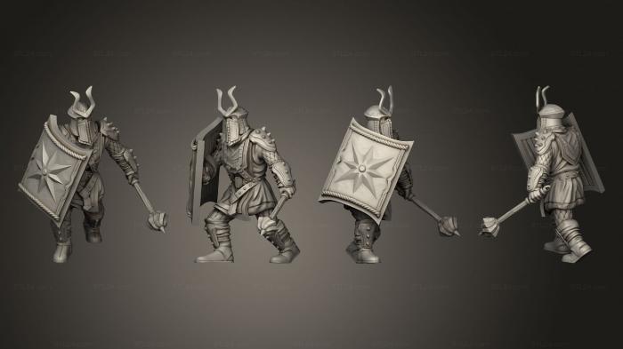 Military figurines (Dwarf Easterling A, STKW_5522) 3D models for cnc