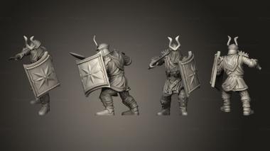 Military figurines Dwarf Easterling B 3d model