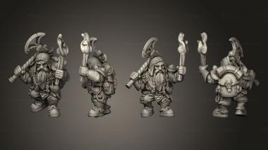 Military figurines Dwarf Explorer 3d model