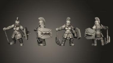 Military figurines Dwarf Fighter 1 2 3d model
