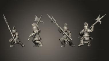 Military figurines Dwarf Fighter 2 1 3d model