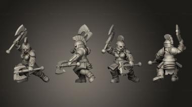 Military figurines Dwarf Fighter 2 3d model