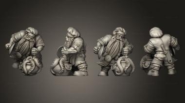 Military figurines Dwarf Food Seller 3d model