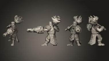 Military figurines Dwarf gen norman von baffen 3d model