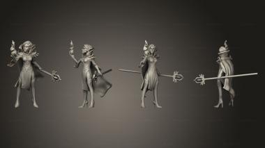 Military figurines Dwarf HE Female Mage p 2 3d model