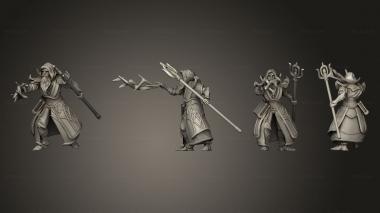 Military figurines Dwarf HE Male Mage p 2 3d model