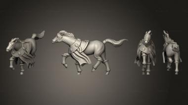 Military figurines Dwarf Horse 1 3d model