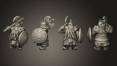 Military figurines Dwarf Iron Guar 02 3d model