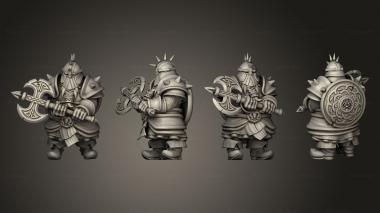 Military figurines Dwarf Iron Guar 05 3d model