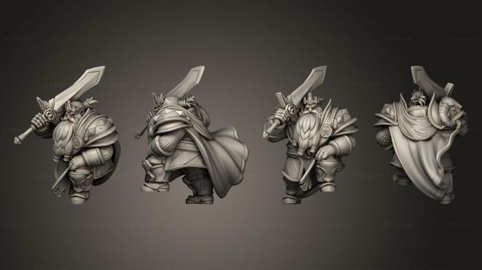 Military figurines (Dwarf King Pose 2, STKW_5582) 3D models for cnc