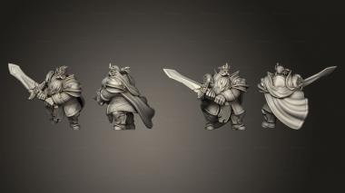 Military figurines Dwarf King Pose 3 3d model