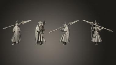 Military figurines Dwarf Lancer 5 3d model