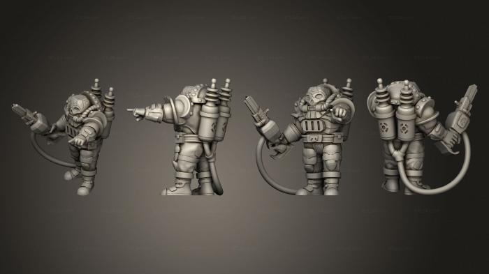Military figurines (Dwarf lawbringer v 3, STKW_5592) 3D models for cnc