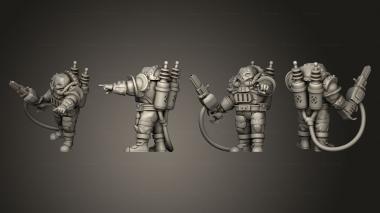 Military figurines Dwarf lawbringer v 3 3d model