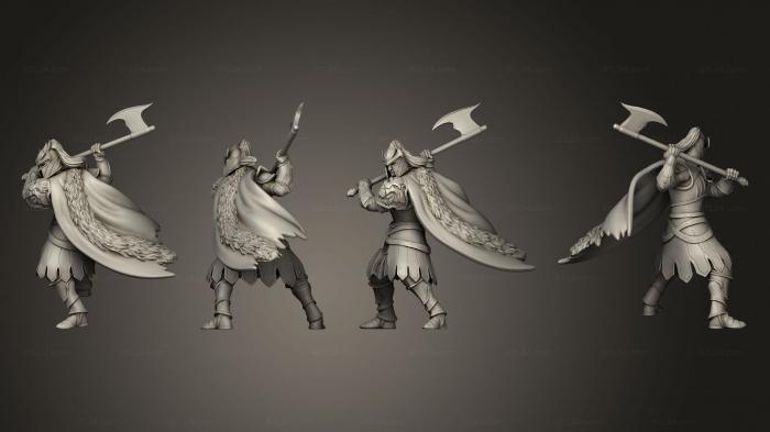 Military figurines (Dwarf Lion Clan F, STKW_5598) 3D models for cnc