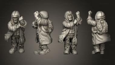 Military figurines Dwarf Mage 3d model